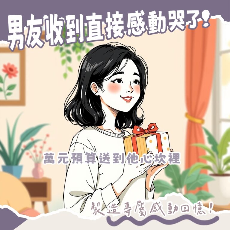 男友生日禮物一萬元預算清單,涵蓋3C、精品、生活品味、體驗等選擇,讓你送禮送到心坎裡。