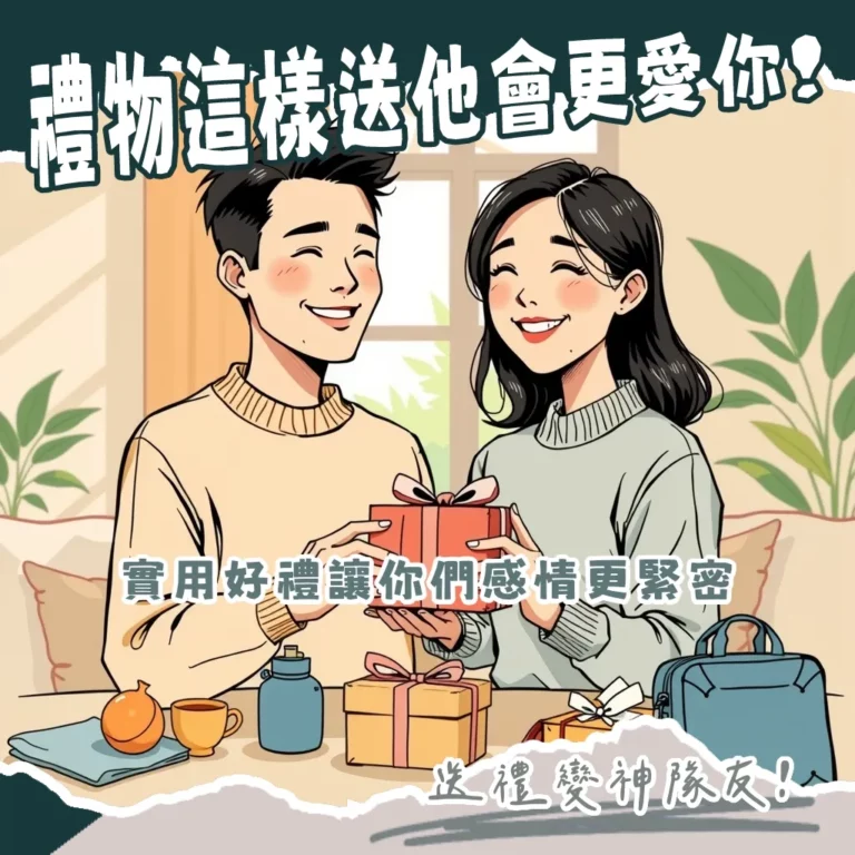 情侶禮物實用推薦，包含成對3C、居家用品與穿搭配件，讓愛意融入日常生活的送禮指南。