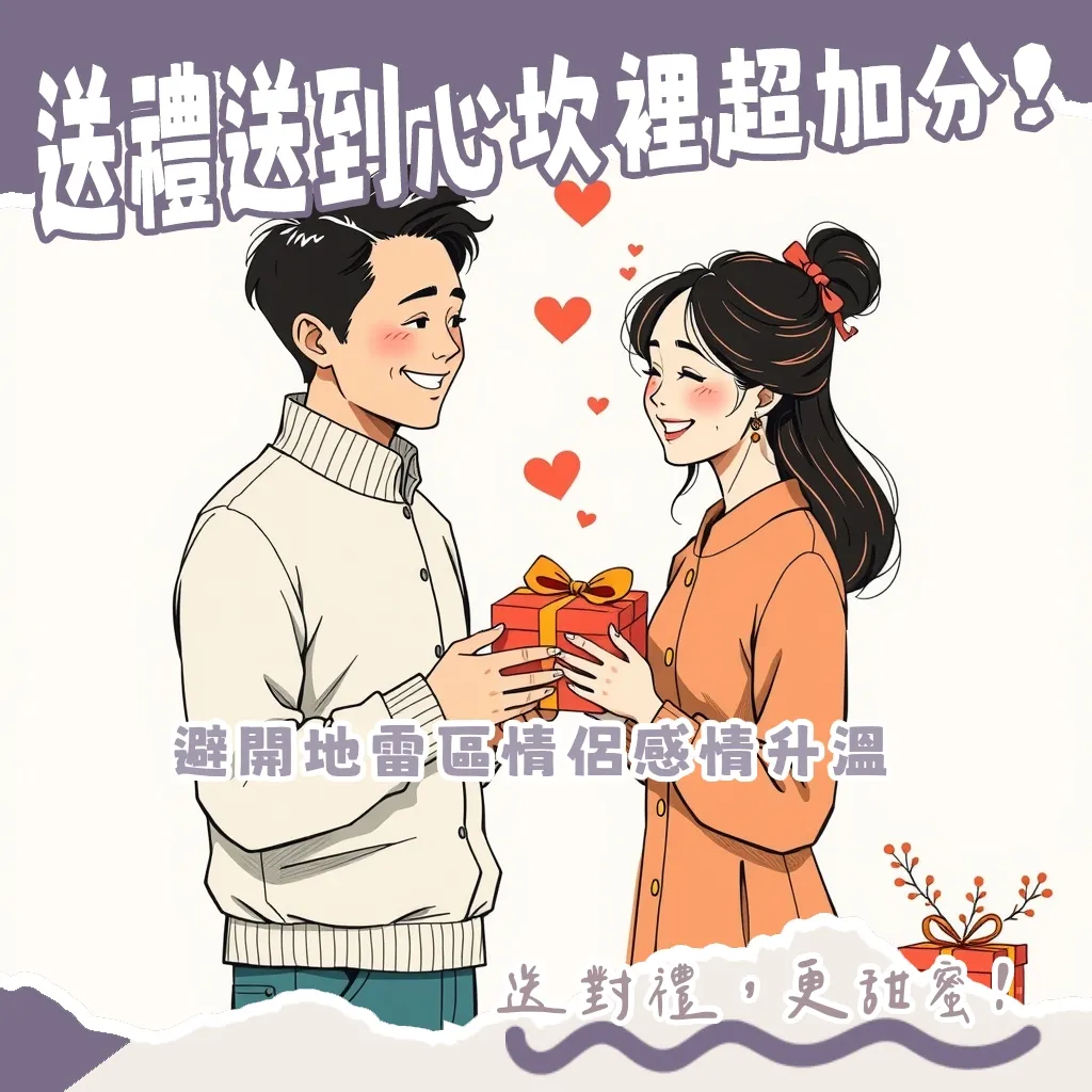 情侶禮物挑選指南，涵蓋成對飾品、客製化紀念品與互動體驗，讓兩人情感升溫，共創美好回憶。