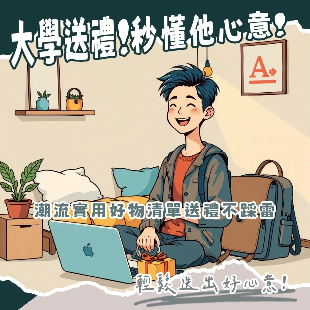 大學生喜歡的禮物清單，涵蓋實用3C、潮流單品及宿舍神器，幫助讀者輕鬆送禮。