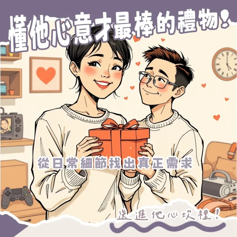 情人節禮物男友指南,包含3C、興趣、實用禮物與創意點子,讓送禮不踩雷。