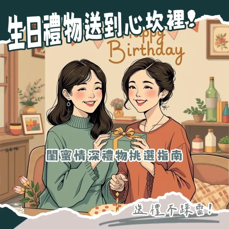 女生朋友生日禮物挑選指南,包含香氛、實用小物、美妝品、美食及體驗活動等,讓友誼更升溫。