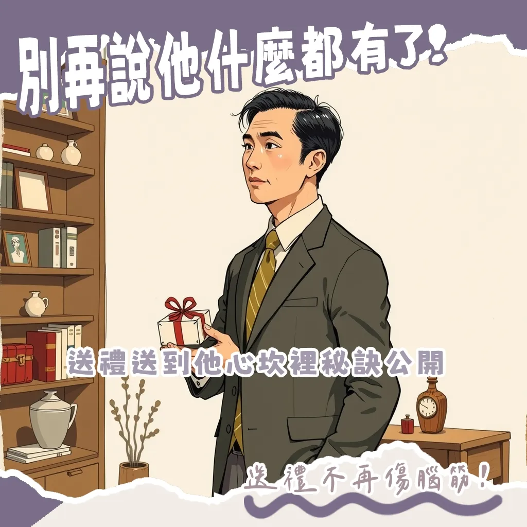 成熟男人禮物挑選指南，聚焦品味、質感、經典與健康關懷的完美送禮攻略。