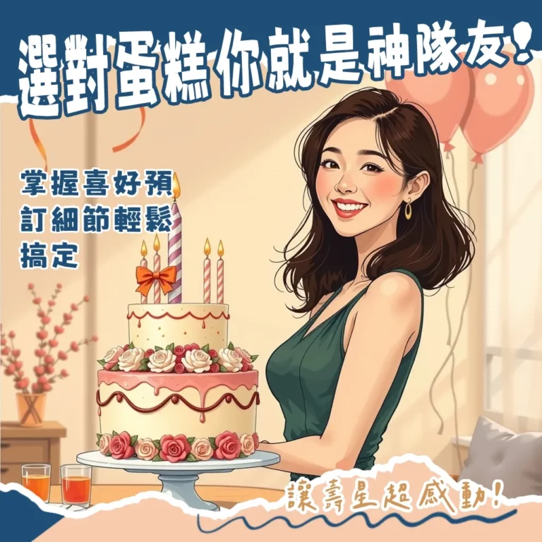 台中生日蛋糕推薦指南,包含各式風格蛋糕與客製化選擇,慶生必看。