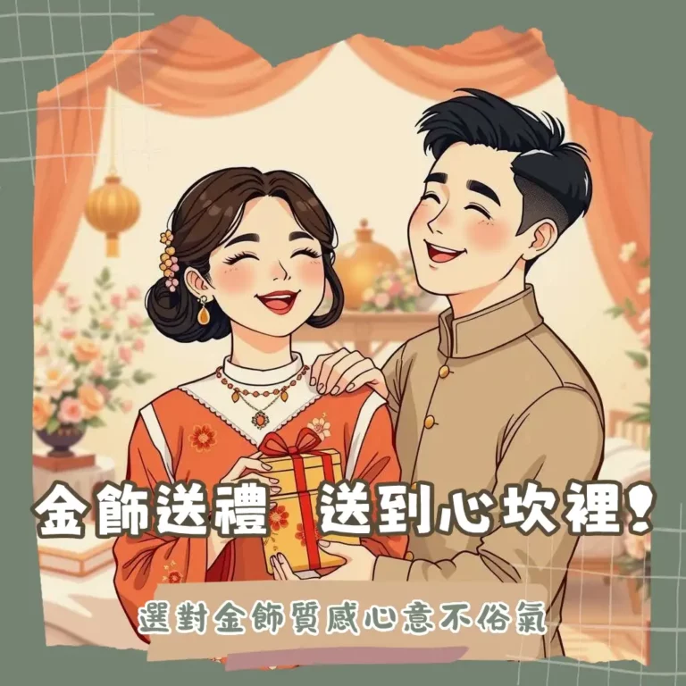 華人社會結婚禮物金飾的傳統意義與現代選擇，包含龍鳳鐲、K金飾品等，提供聰明選購指南。