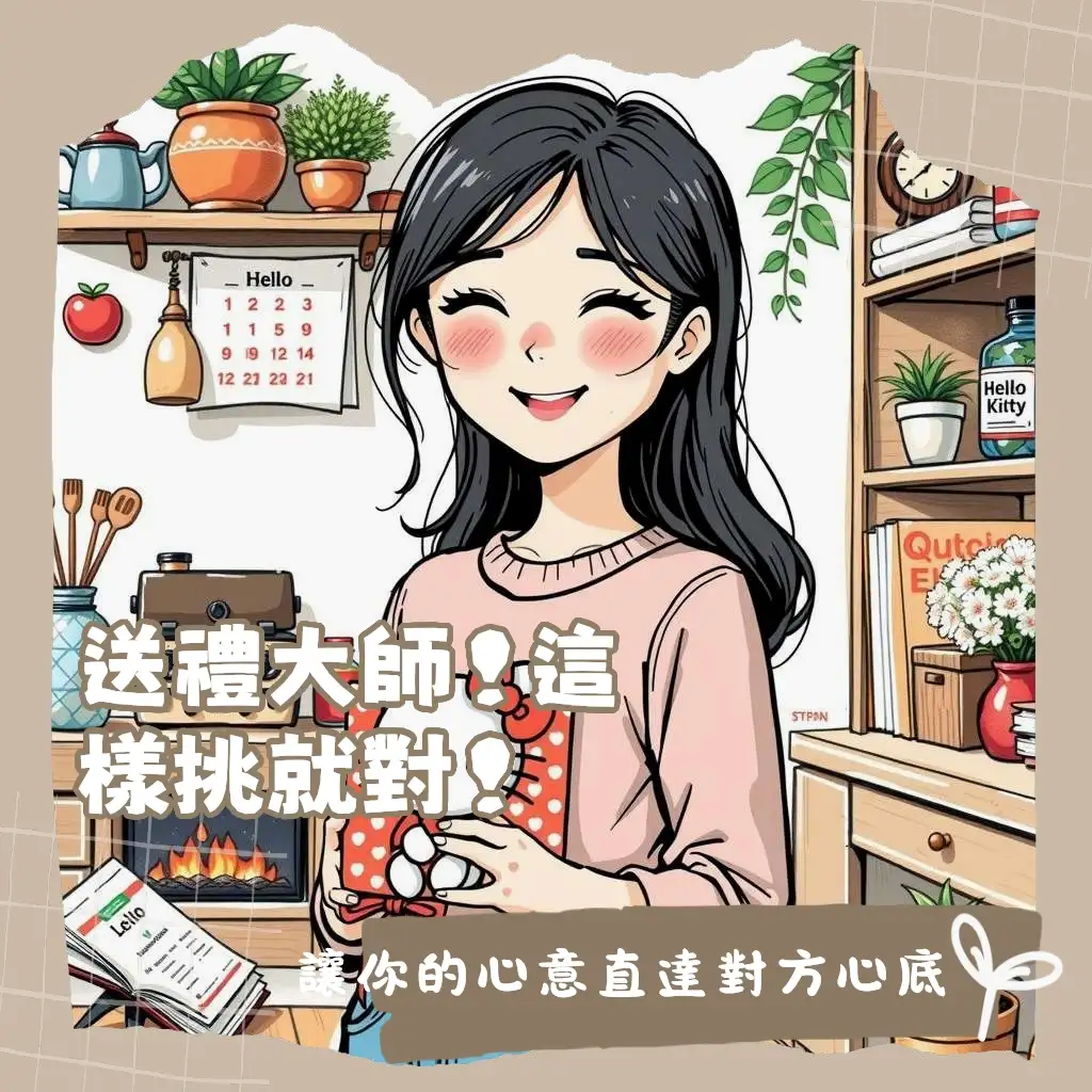 Hello Kitty實用禮物挑選指南，涵蓋居家、辦公、3C等類別，助你挑選可愛又耐用的Hello Kitty禮物。