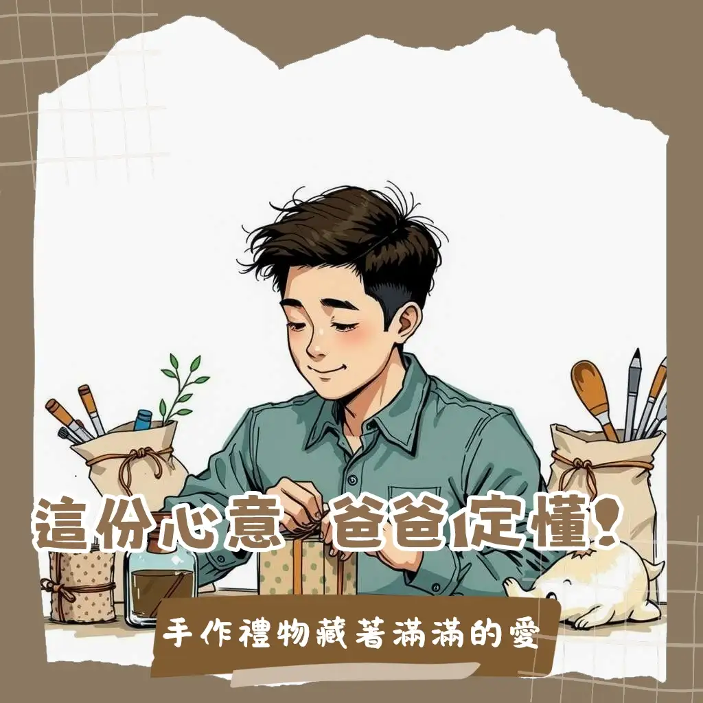 父親節手作禮物選擇指南，涵蓋皮革、木工、烘焙等多元手作體驗課程，讓您輕鬆打造獨一無二的專屬禮物，表達對爸爸的真摯心意。
