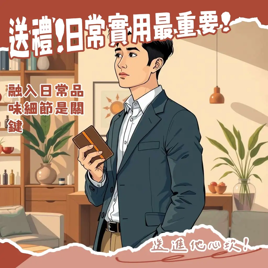 男生禮物精品指南：皮夾、皮帶、鋼筆、袖扣等品味配件的挑選策略與推薦。