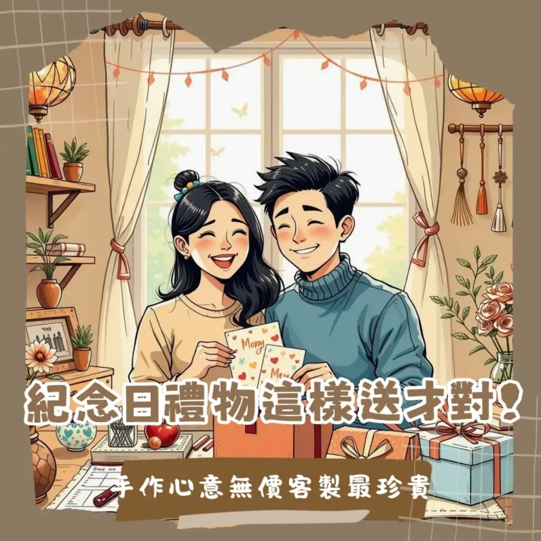 DIY周年禮物手作教學,包含爆炸禮物盒、回憶相冊、情侶刮刮卡等創意禮物點子,讓紀念日充滿心意。