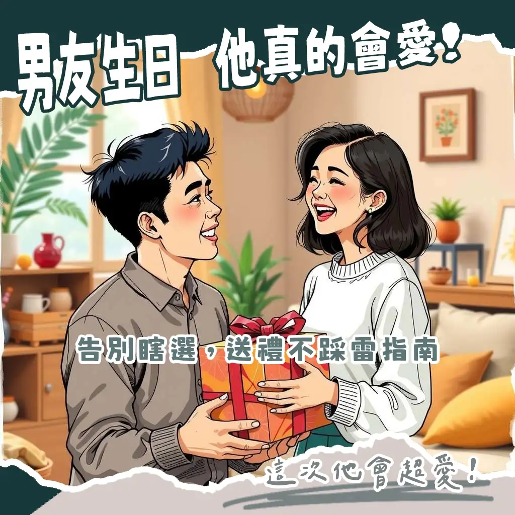 生日禮物男友指南，包含科技產品、質感生活選物及實用配件推薦，告別送禮困擾。
