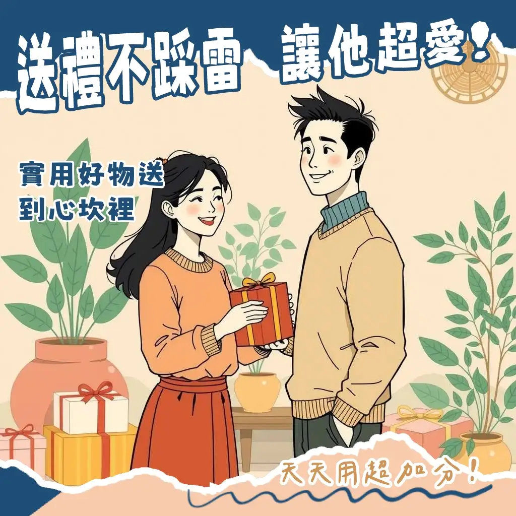 男友生日禮物實用推薦指南,包含個人護理、穿搭、3C、運動等生活選物,讓禮物不只心意滿滿,更能被男友頻繁使用。