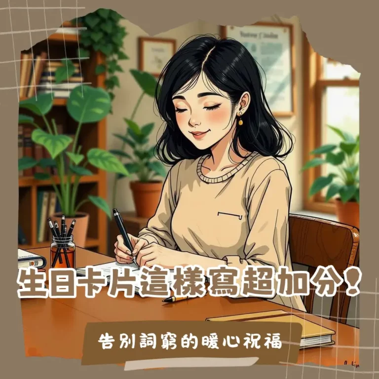 生日卡片祝福語撰寫指南，教你如何針對不同對象，傳遞真誠、個人化且充滿溫度的生日祝福。