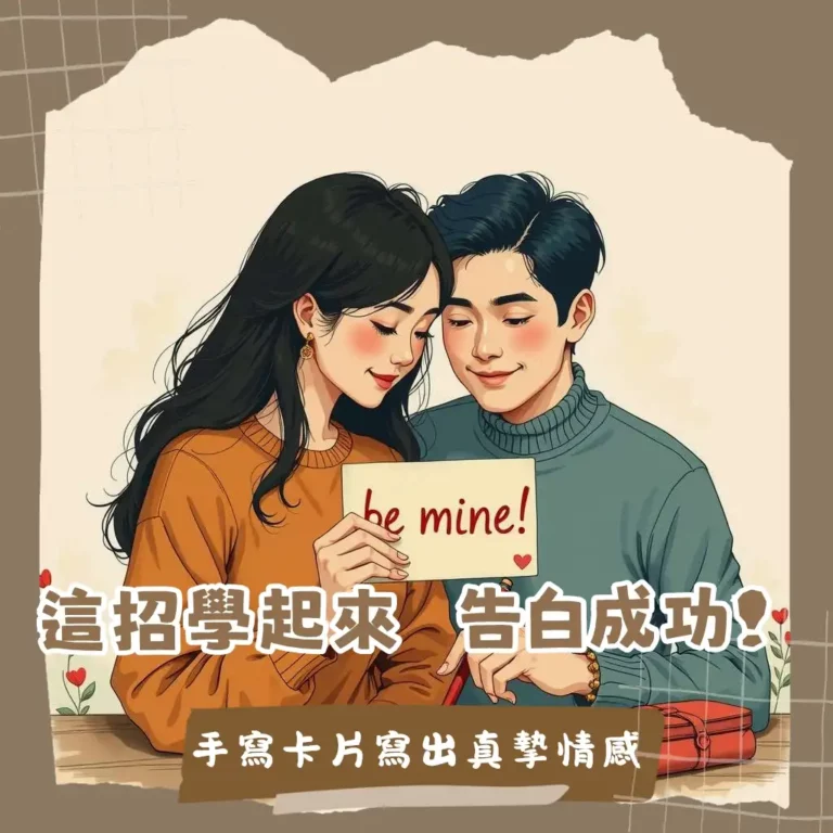 一張充滿溫度的情人節手寫卡片，搭配真摯內容，完美表達愛意與未來期許。