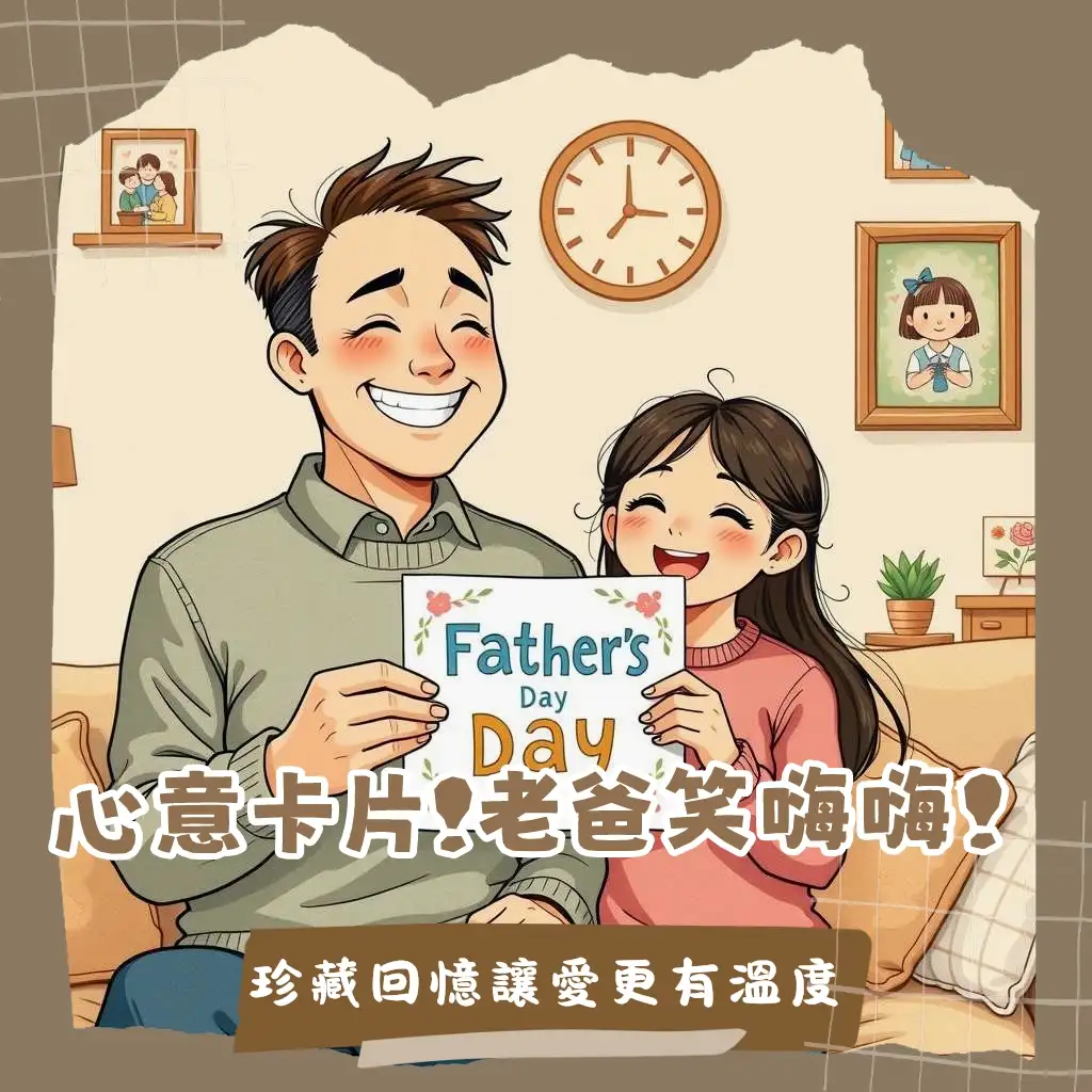父親節卡片設計點子:襯衫、領帶、鬍子元素,創意個人化手作卡片,用愛打造專屬爸爸的節日驚喜。