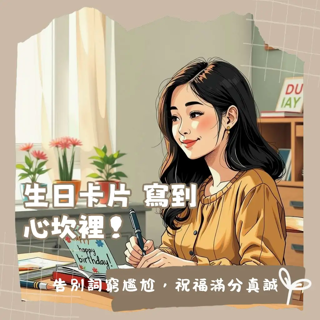 生日卡片開頭怎麼寫？實用稱謂與開場白範例指南，打造暖心第一印象