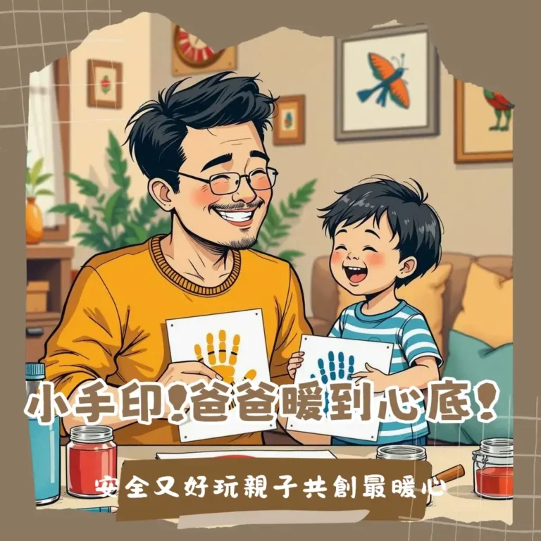 幼兒父親節卡片手作教學，包含手印畫、撕貼畫、塗鴉等創意點子，讓親子共創溫馨時光。