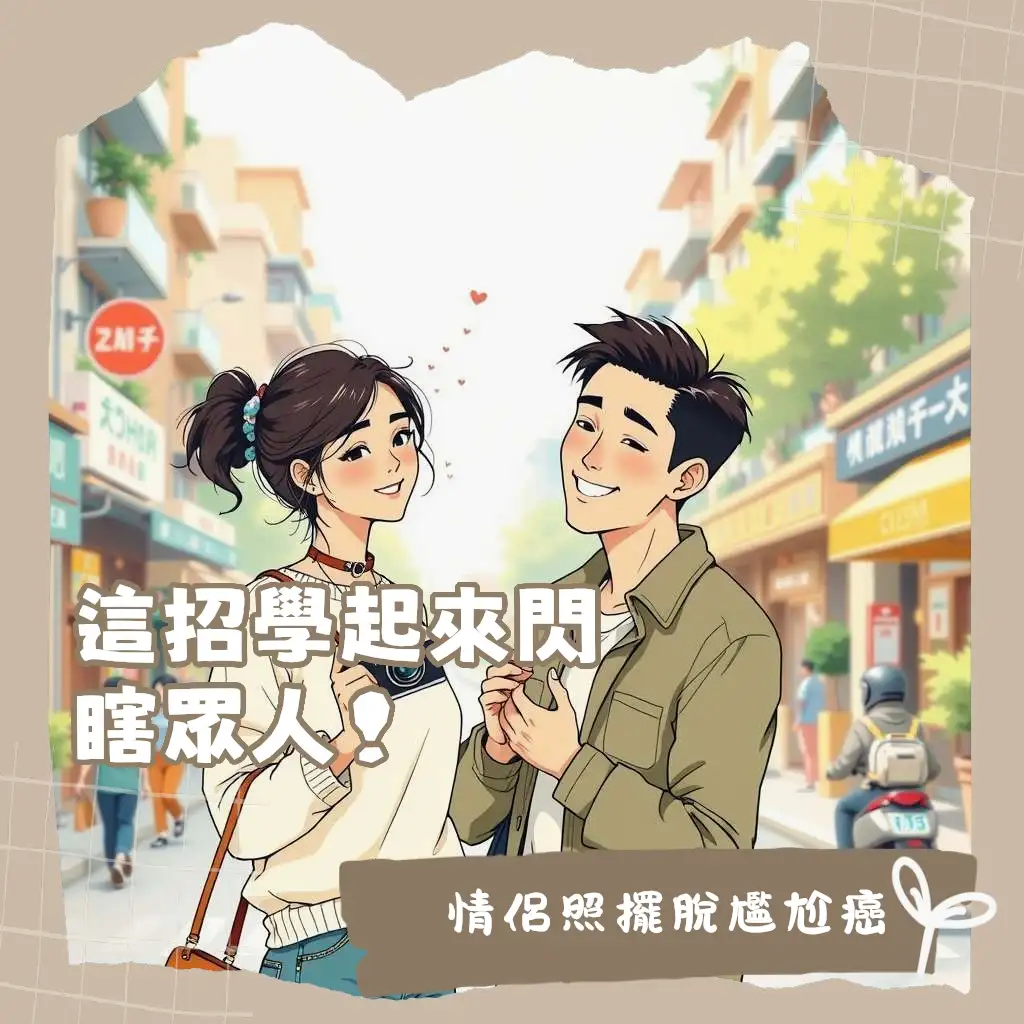 情侶照片拍攝風格指南：涵蓋生活感抓拍、韓系簡約、電影故事感與美式復古，附帶手機自拍與專業攝影師建議，讓每對情侶都能拍出專屬甜蜜回憶。