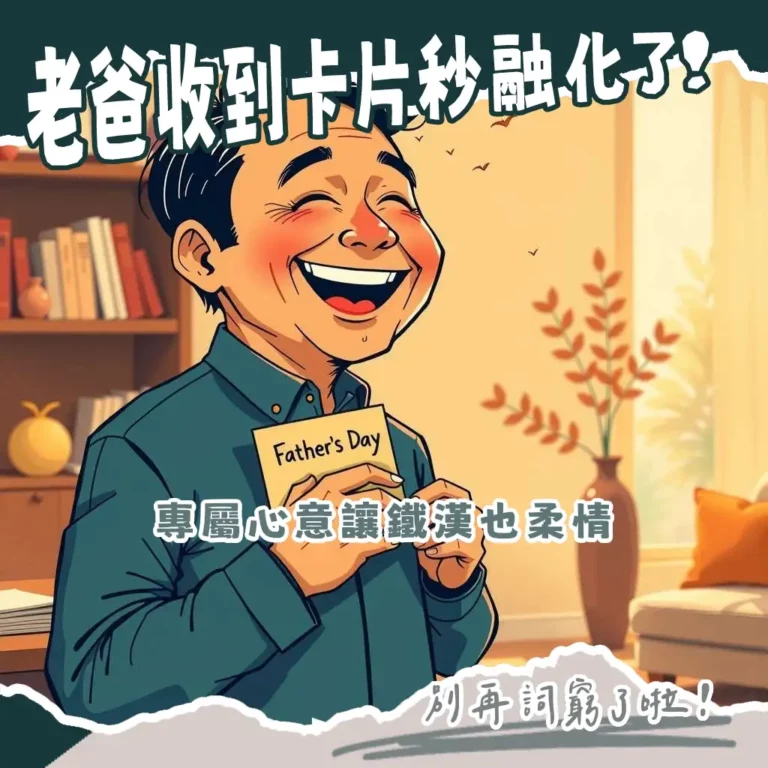 父親節卡片內容撰寫指南，提供溫馨、幽默祝福語範本與手作卡片點子，讓感謝與愛意真誠表達，避免送禮尷尬。