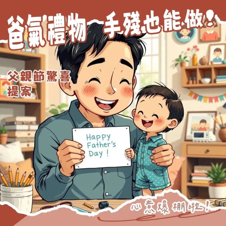 父親節禮物DIY簡單手作教學,包含馬克杯、按摩券、相冊等創意禮物點子。