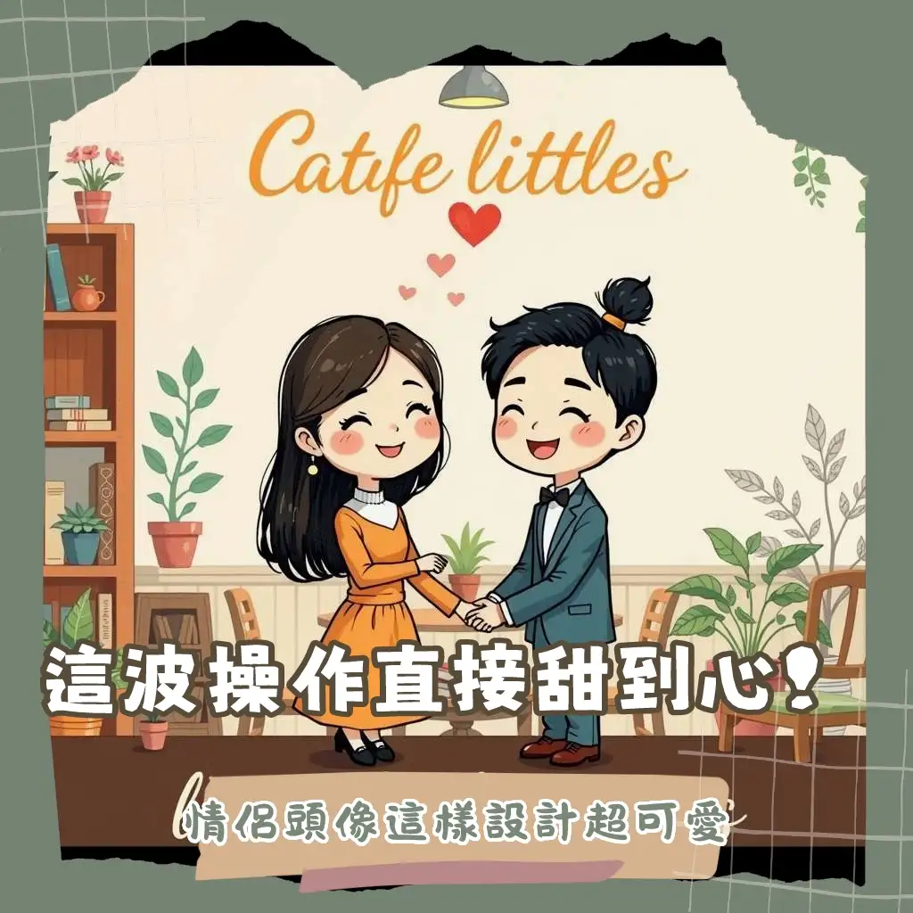 情侶Q版圖案，記錄兩人甜蜜，客製化禮物與數位應用大綱。