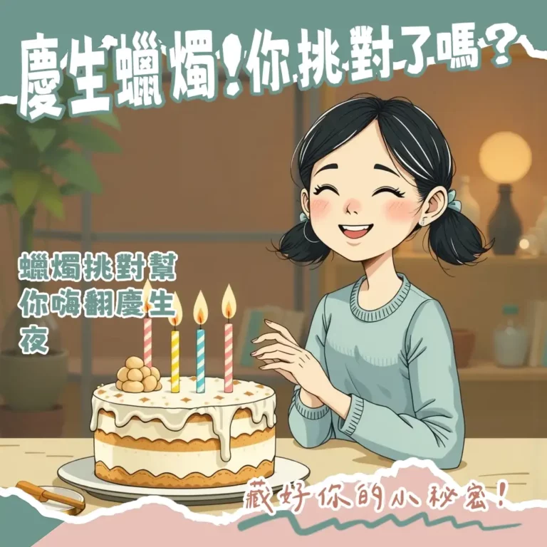 點亮生日的幸福魔法:找到你的專屬生日蠟燭!
