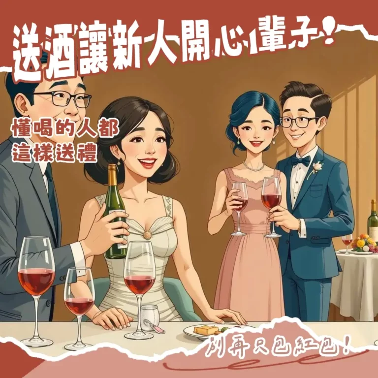 朋友結婚送酒指南,選擇威士忌、香檳或紅白酒禮盒的送禮攻略