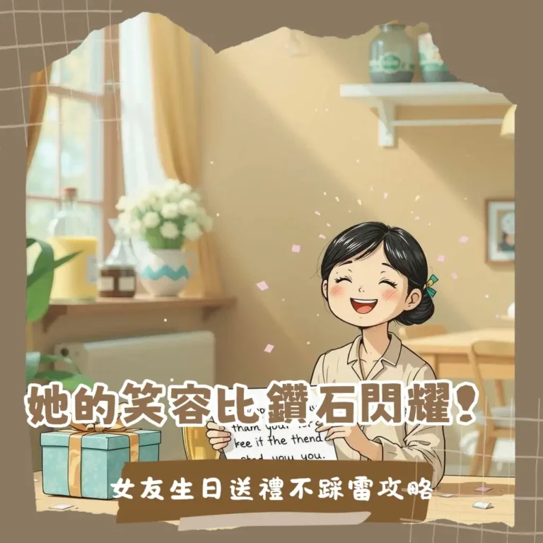 生日禮物女友挑選指南，包含浪漫、實用、客製化等禮物建議與送禮攻略。
