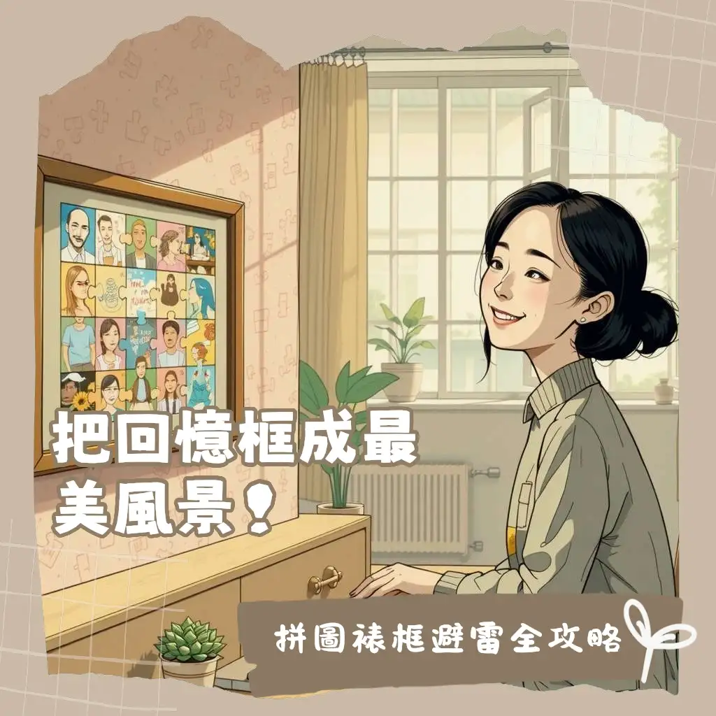 雷諾瓦拼圖裱框價格指南：框材、面板、尺寸影響因素與常見問題解析。