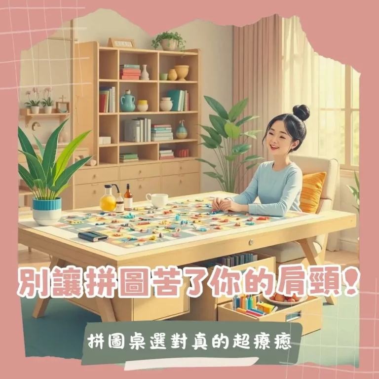 專為2000片拼圖設計的拼圖桌,桌面尺寸、傾斜功能、抽屜分類盤、材質與移動性全面指南