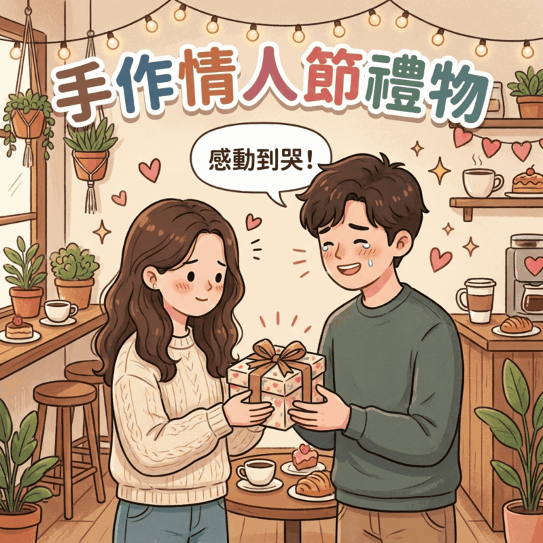女生專注製作手作情人節禮物金工戒指與包裝乾燥花相框的過程